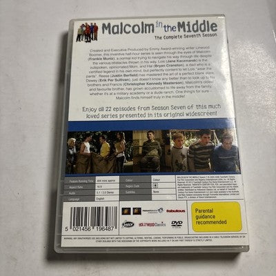 Malcolm in the Middle : Season 7 (DVD, 2006) Region 4