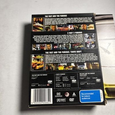 Fast and the Furious - Ultimate Collection - 3 Films (DVD, 2001) Region 4,2