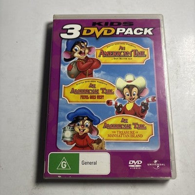 An American Tail / Fievel Goes West / the Treaure of Manhattan Island DVD