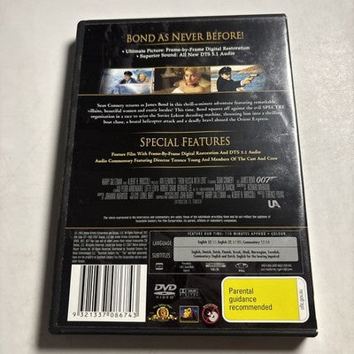 James Bond 007 - From Russia With Love (DVD, 1963) Sean Connery Region 4