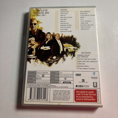Csi: Miami : Season 6 (DVD, 2009) Region 4