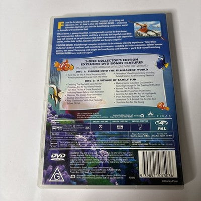Finding Nemo (Collector's Edition, DVD, 2003, 2-Disc) Disney Pixar Region 4