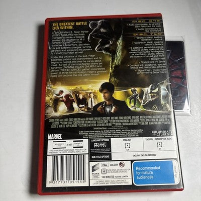 Spider-Man 3 (DVD, 2007) iactivecard James Franco, Tobey Maguire Region 4
