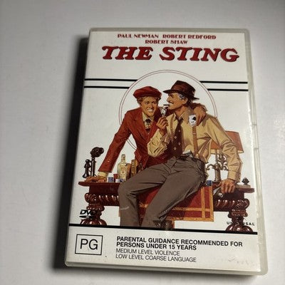 The Sting (DVD, 1973) Robert Redford, Paul Newman Region 4