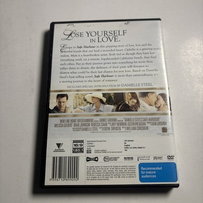 Danielle Steel's Safe Harbour (DVD, 2008) Melissa Gilbert Region 4 NEW