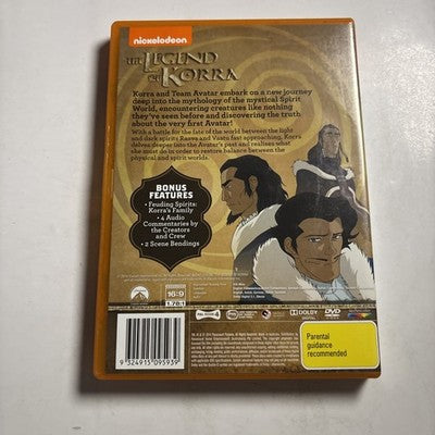 The Legend of Korra - Book 2: Spirits (DVD, 2013) Region 4