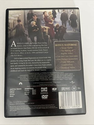 Angela's Ashes (DVD, 1999) Emily Watson, Robert Carlyle  Region 4 &2