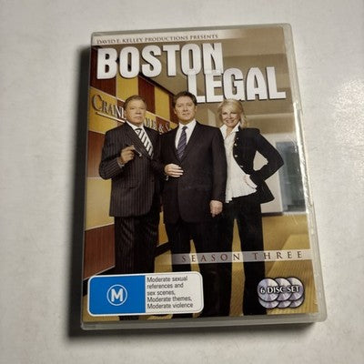 Boston Legal : Season 3 (DVD, 2006) Region 4 NEW