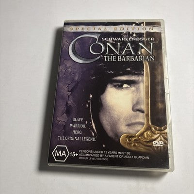 Conan the Barbarian - Special Edition (DVD, 1981) Arnold Schwarzenegger Region 4