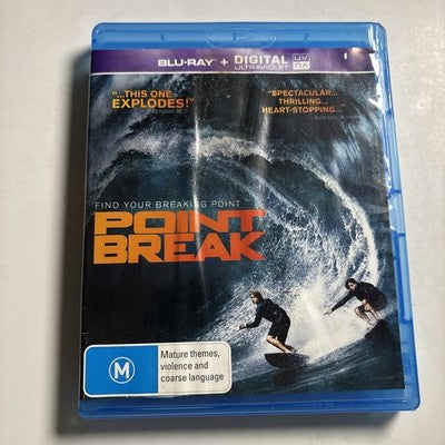 Point Break (Blu-ray, 2015) Luke Bracey Region B