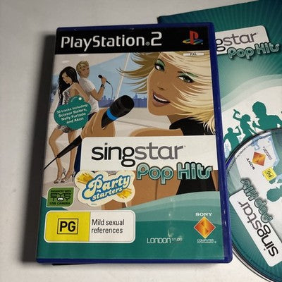 SingStar Pop Hits SONY PLAYSTATION 2 PS2 PAL Game