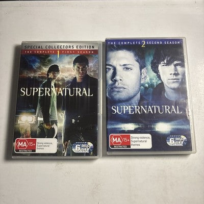 Supernatural : Season 1 & 2 (DVD, 2005) Region 4