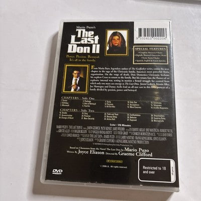 The Last Don II (DVD, 1998) Jason Gedrick, Kirstie Alley Region 4
