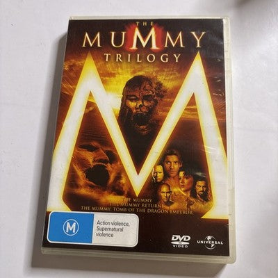 The Mummy Trilogy (DVD, 2008, 3-Disc) Brendan Fraser Region 4,2