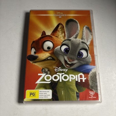 Zootopia (DVD, 2016) J.K. Simmons, Jason Bateman, Idris Elba,  Disney Region 4