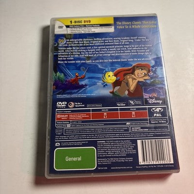 The Little Mermaid (DVD, 1989) Disney Animation  Region 4