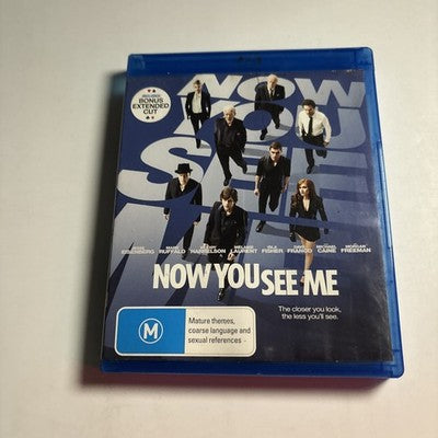 Now You See Me (Blu-ray, 2013) Michael Caine, Morgan Freeman, Region B