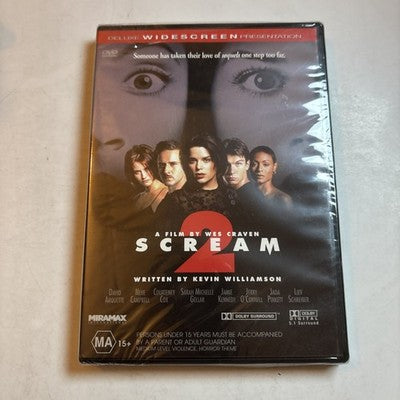Scream 2 (DVD, 1997) Neve Campbell Region 4 *New Sealed*