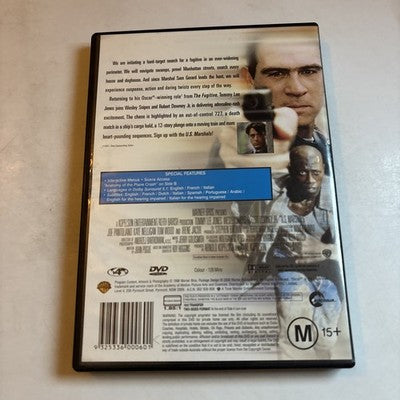 U.S. Marshals (DVD, 1998) Tommy Lee Jones, Wesley Snipes Region 4
