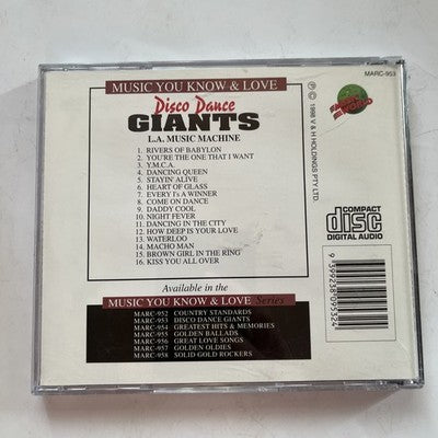 L.A Music Machine – Disco Dance Giants (CD, 1998) Australia MARC-953