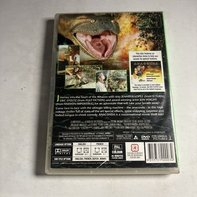 Anaconda (DVD, 1997) Ice Cube, Jennifer Lopez, Jon Voight, Eric Stoltz Region 4