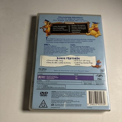 Winnie the Pooh - Abc's & 123's (DVD, 2004) Region 4