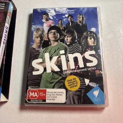 Skins Complete Series 1 & 2 (DVD, 2007) Region 4
