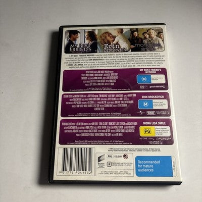 My Best Friend's Wedding / Erin Brockovich / Mona Lisa Smile (DVD, 1997) Region4