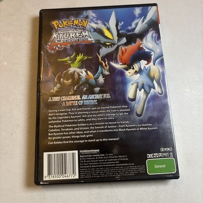 Pokemon the Movie - Kyurem Vs. the Sword of Justice (DVD, 2012) Region 4