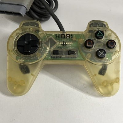Hori Gamepad Controller Clear SLPH 00029 For Sony PlayStation 1
