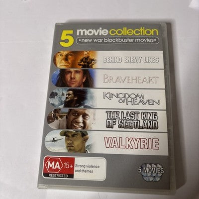 Behind Enemy Lines / Braveheart /Kingdom of Heaven /The Last King / Valkyrie DVD