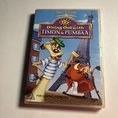 Dining Out with Timon and Pumbaa (DVD, 2004) Disney Region 4