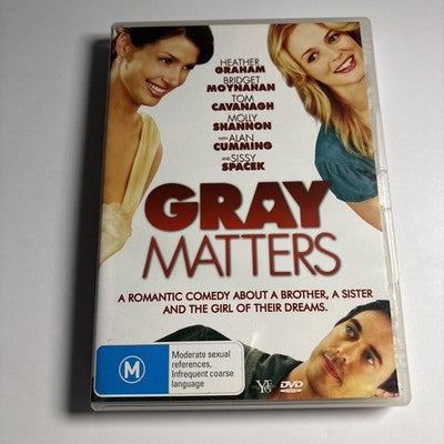 Gray Matters (DVD, 2006) Heather Graham, Sissy Spacek Region 4 NEW
