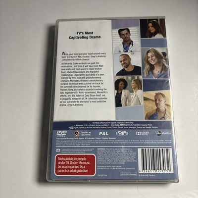 Grey's Anatomy : Season 14 (DVD, 2017) Region 4