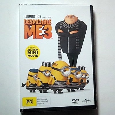 Despicable Me 3 (DVD, 2017) Trey Parker Region 4,2 *New Sealed*