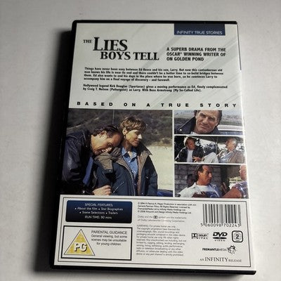 The Lies Boys Tell (DVD, 1994) Kirk Douglas Region 2 NEW