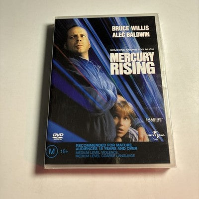Mercury Rising (DVD, 1998) Bruce Willis Region 4,2 *New Sealed*