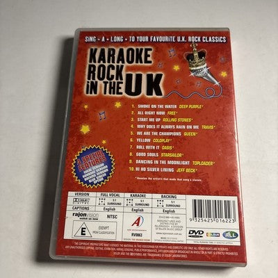 Karaoke - Rock in the Uk (DVD) All Regions