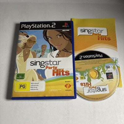 SingStar Party Hits Sony Playstation 2 PS2 Manual PAL