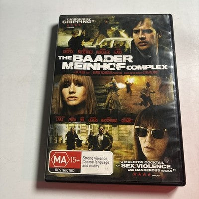The Baader Meinhof Complex (DVD, 2008) Nadja Uhl, Johanna Wokalek, Region 4