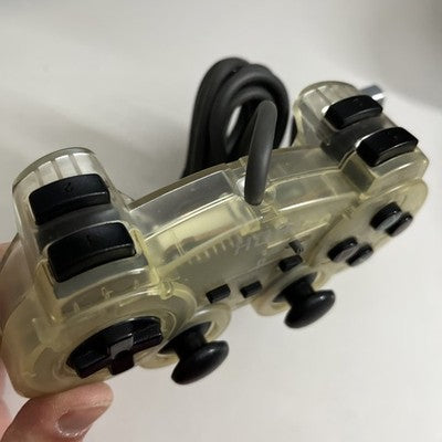 Hori Sony PlayStation Analog Sindou Fighting Controller Clear For PS1 PS2