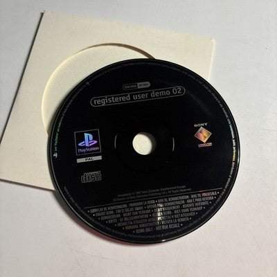 PlayStation 1 Registered User Demo 02 Disc PAL SCED-00936 1997