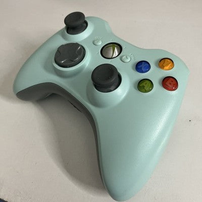 Genuine Microsoft XBOX 360 Controller Light Blue Rare Colour X801769-031