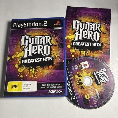 Guitar Hero Greatest Hits Sony Playstation 2 PS2 Manual PAL
