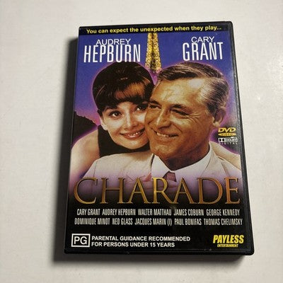 Charade (DVD, 1964) Audrey Hepburn, Cary Grant All Regions NEW