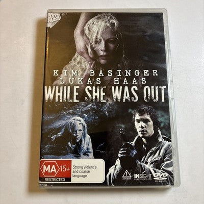 While She Was Out (DVD, 2008) Kim Basinger, Lukas Haas Region 4