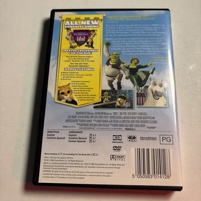Shrek 2 (DVD, 2004) Antonio Banderas, Cameron Diaz, Eddie Murphy Region 4,2