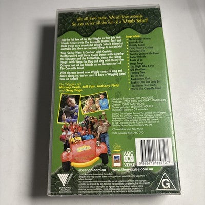 The Wiggles - Wiggly Safari (VHS, 2002) Steve Irwin Children PAL