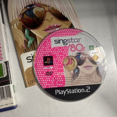 Singstar '80s Sony PLAYSTATION 2 PS2 Complete PAL Manual