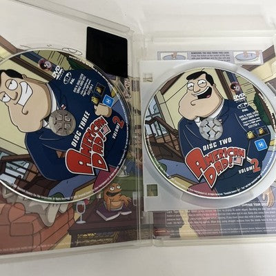 American Dad : Volume 2 Uncensored (DVD, 2005, 3-Disc) Region 4